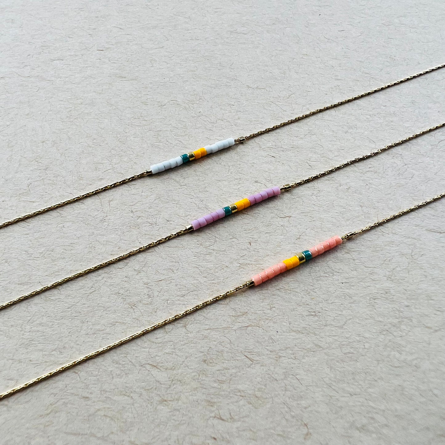 Beaded Necklace | Grapefruit