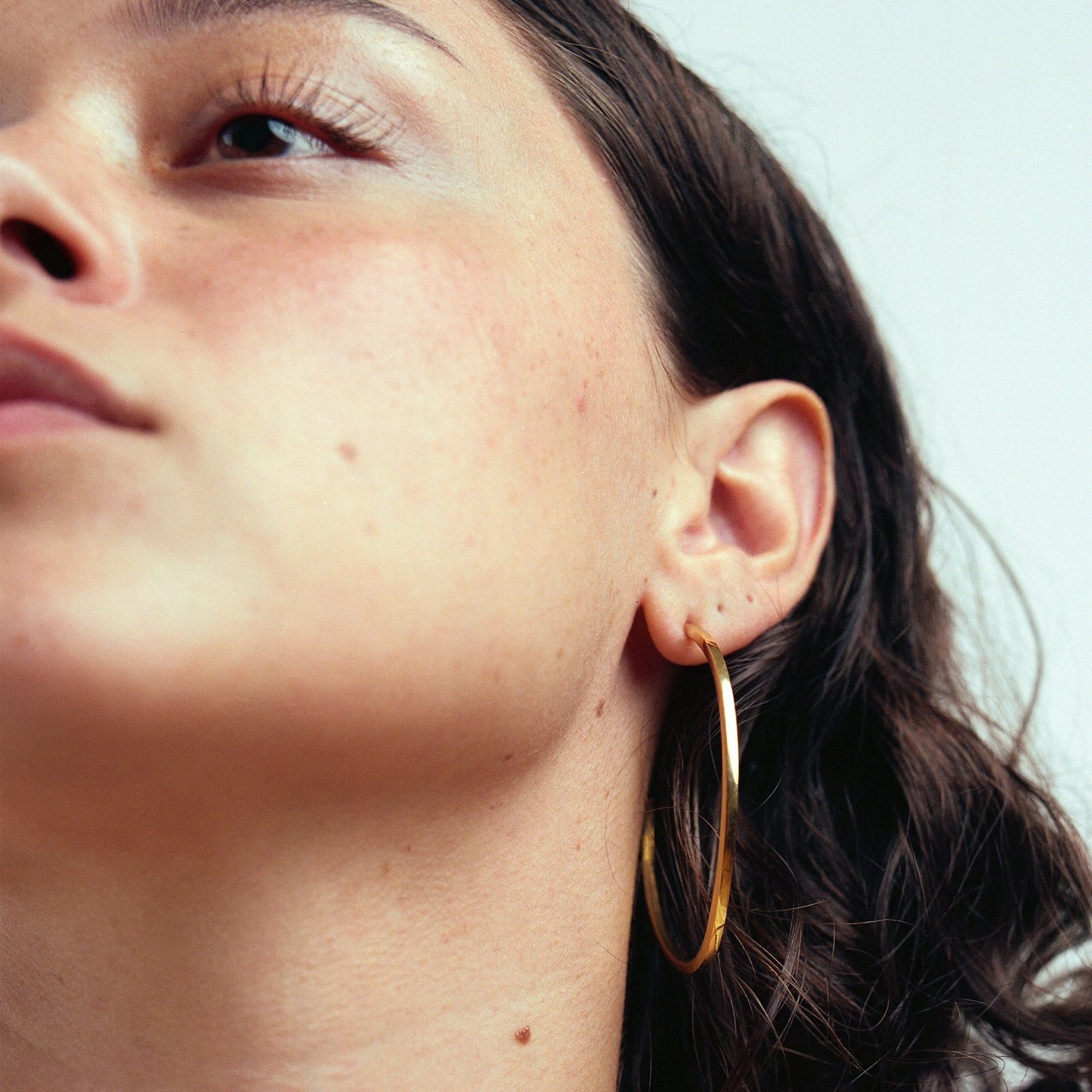 Large Brass Hoops