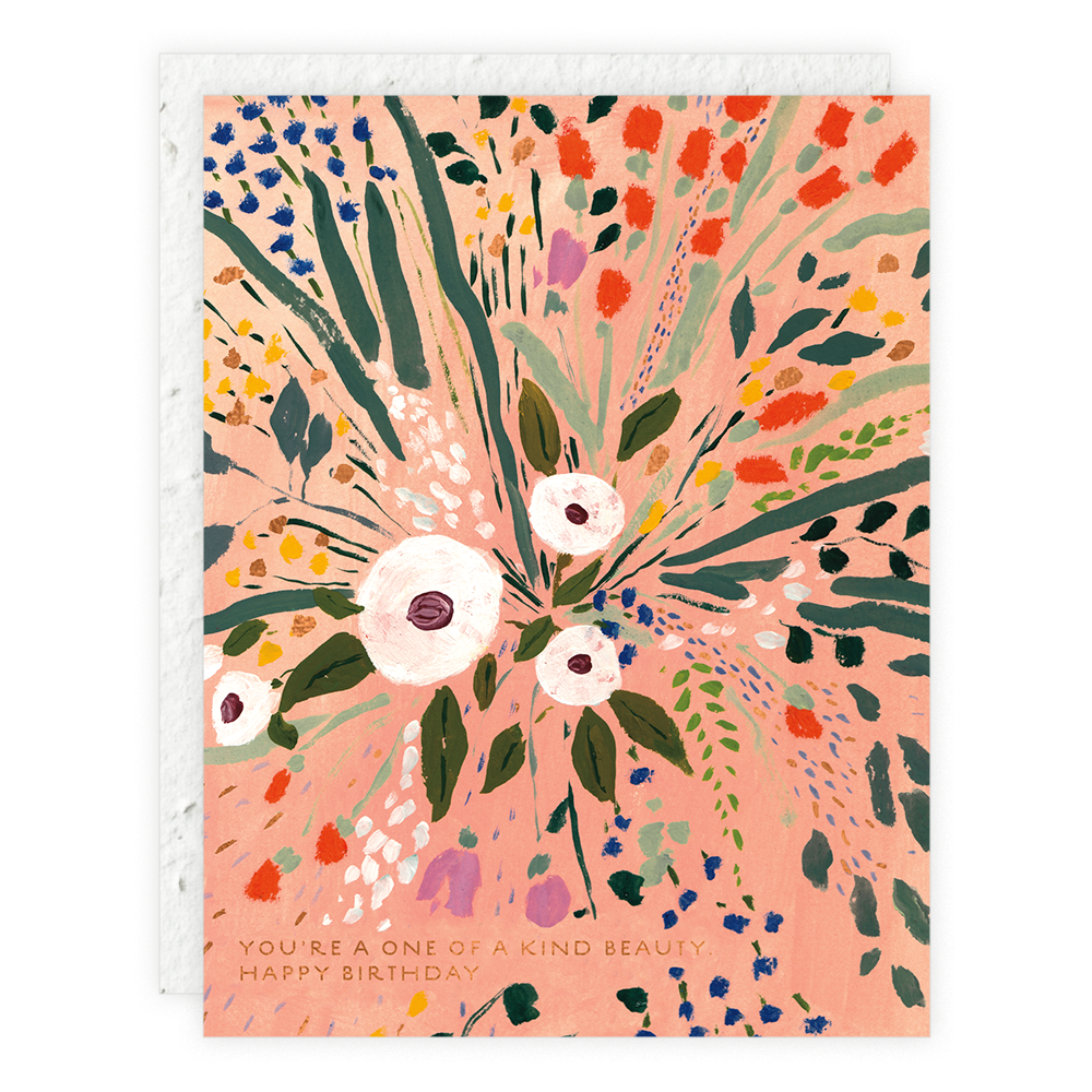 One of a Kind Beauty Birthday Card