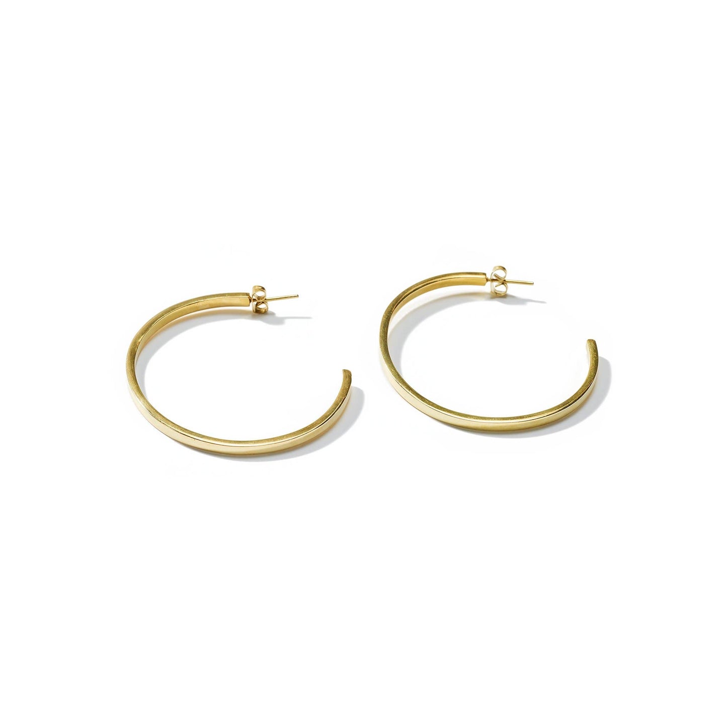 Large Brass Hoops