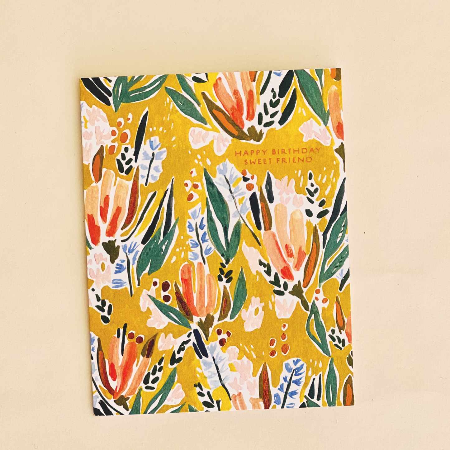 Sweet Friend Floral Birthday Card