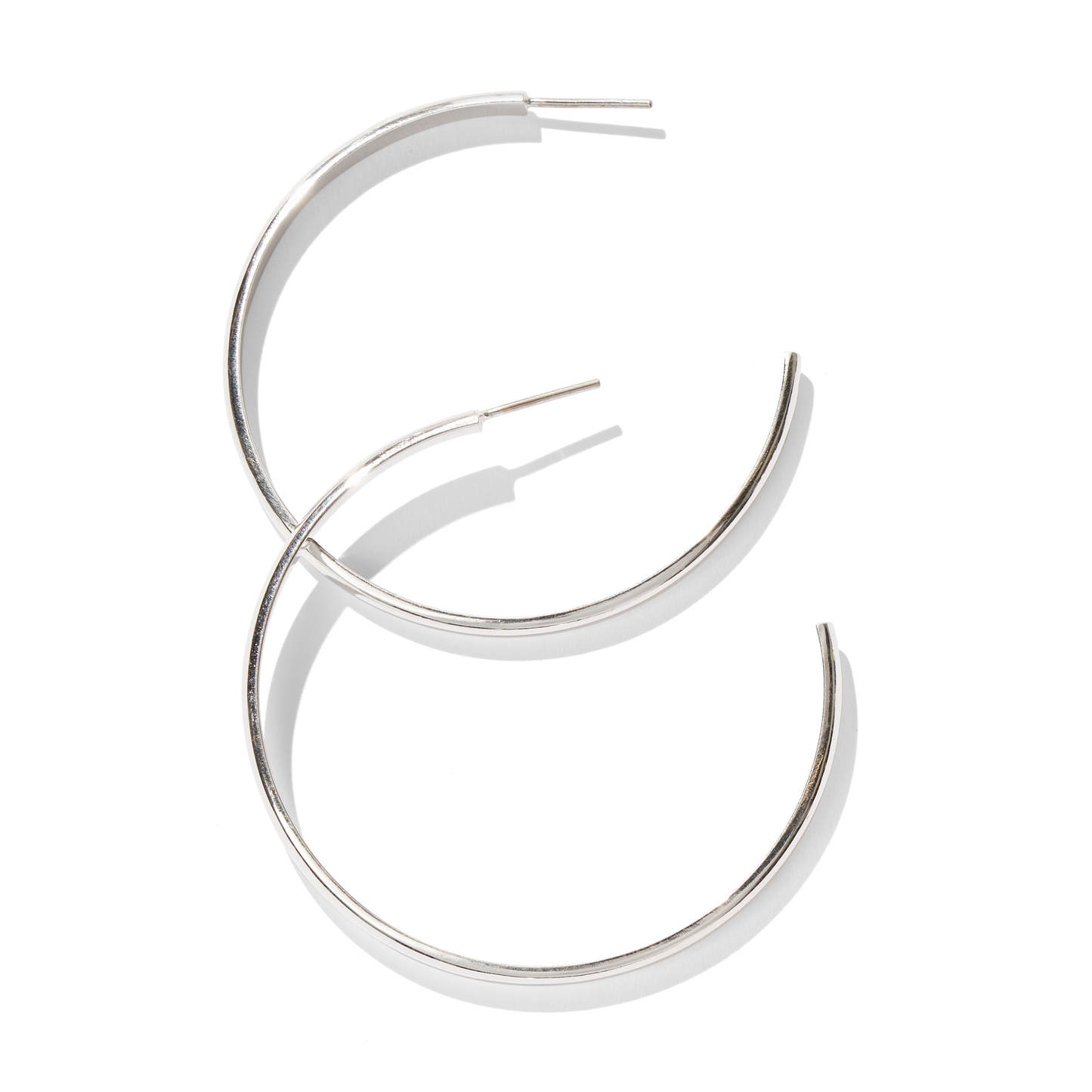 Essential Large Silver Hoops
