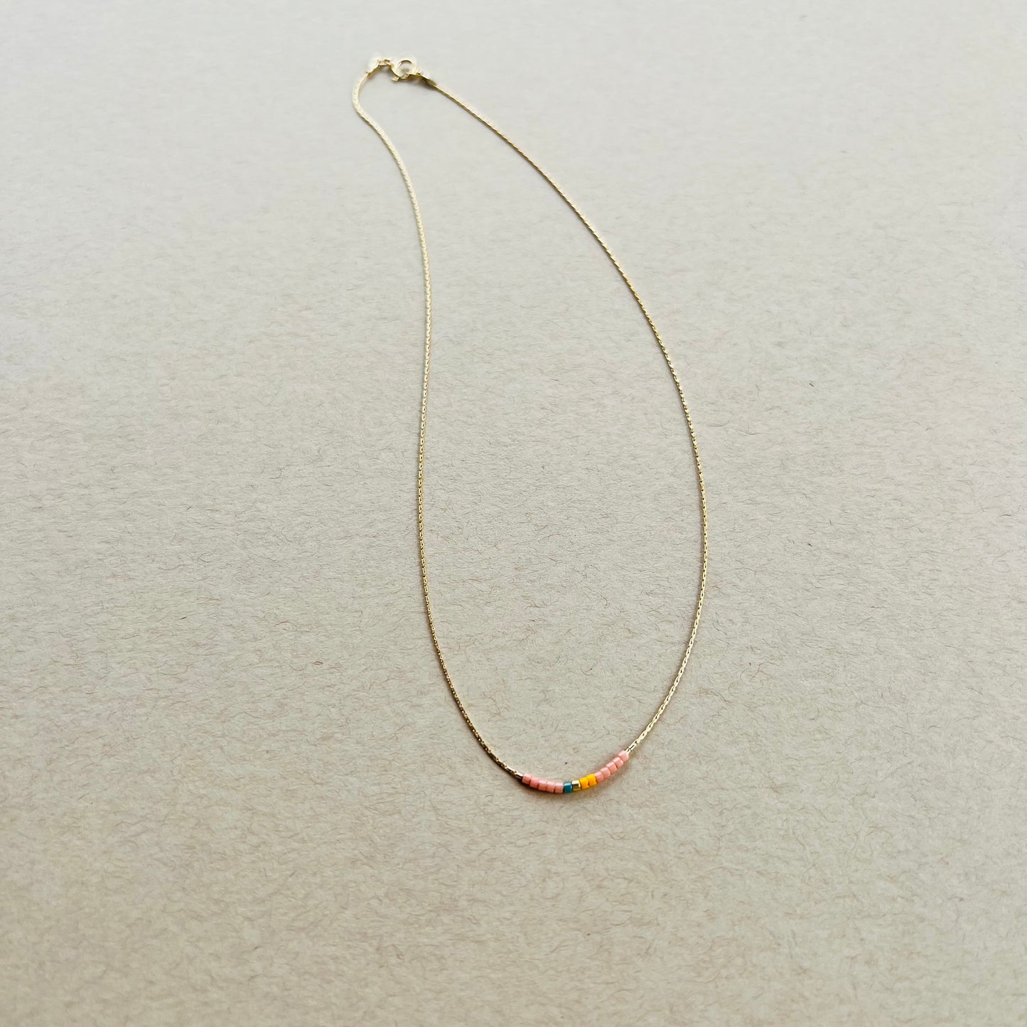 Beaded Necklace | Grapefruit