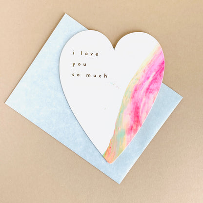 Rainbow Heart Card