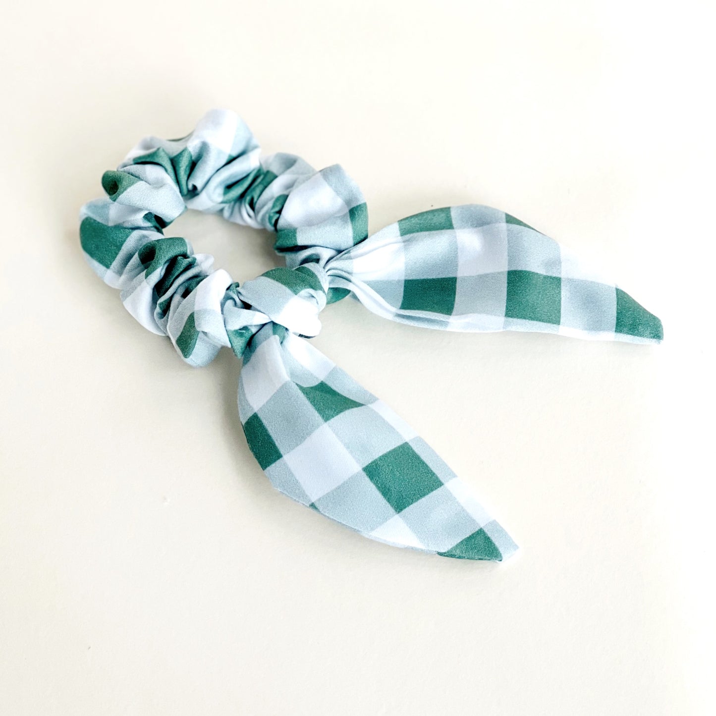 Sage Gingham Midi Srunchie