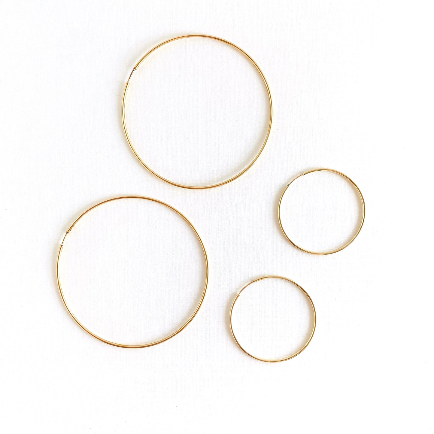 Infinity Gold Hoops